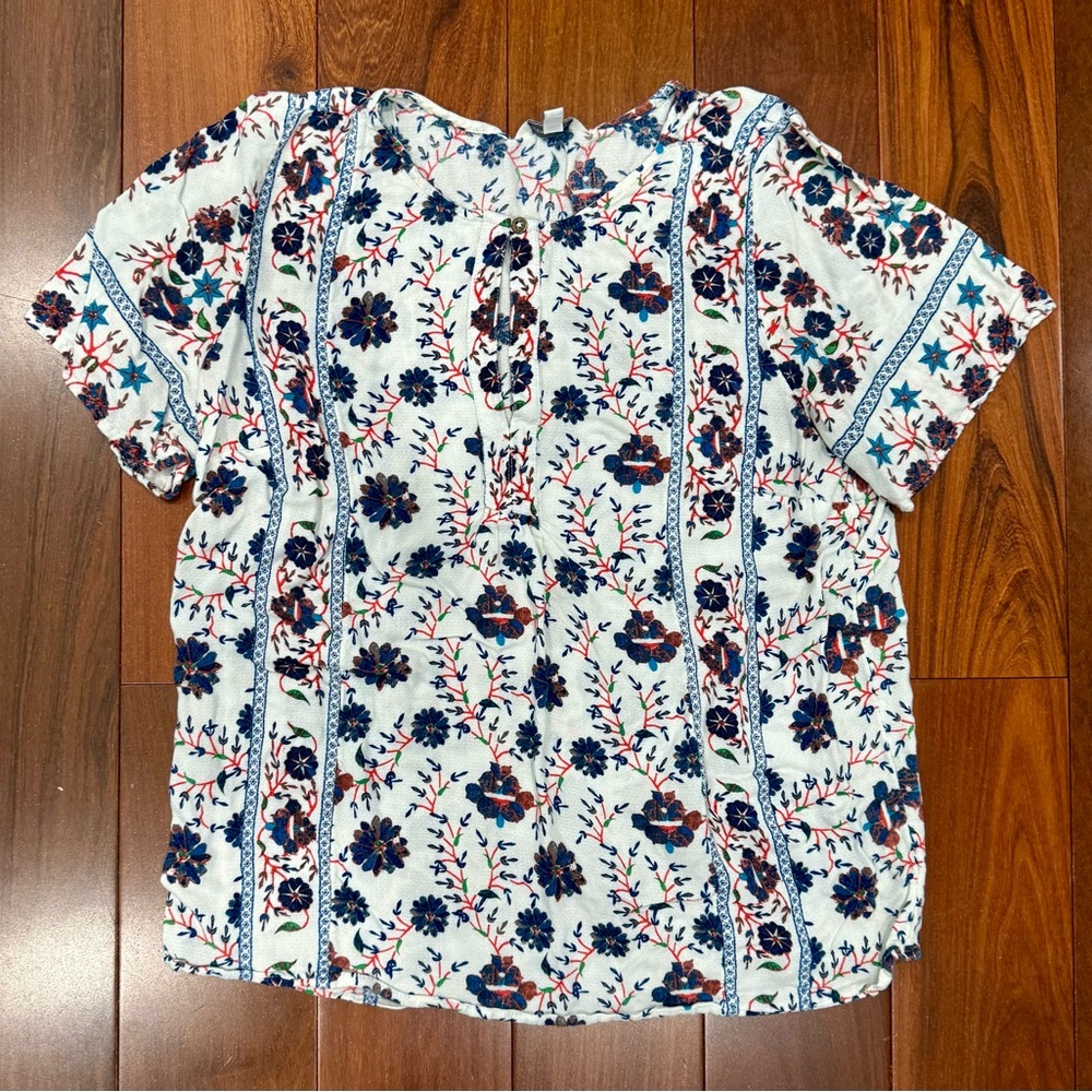 Lucky Brand Floral Print Women's Top